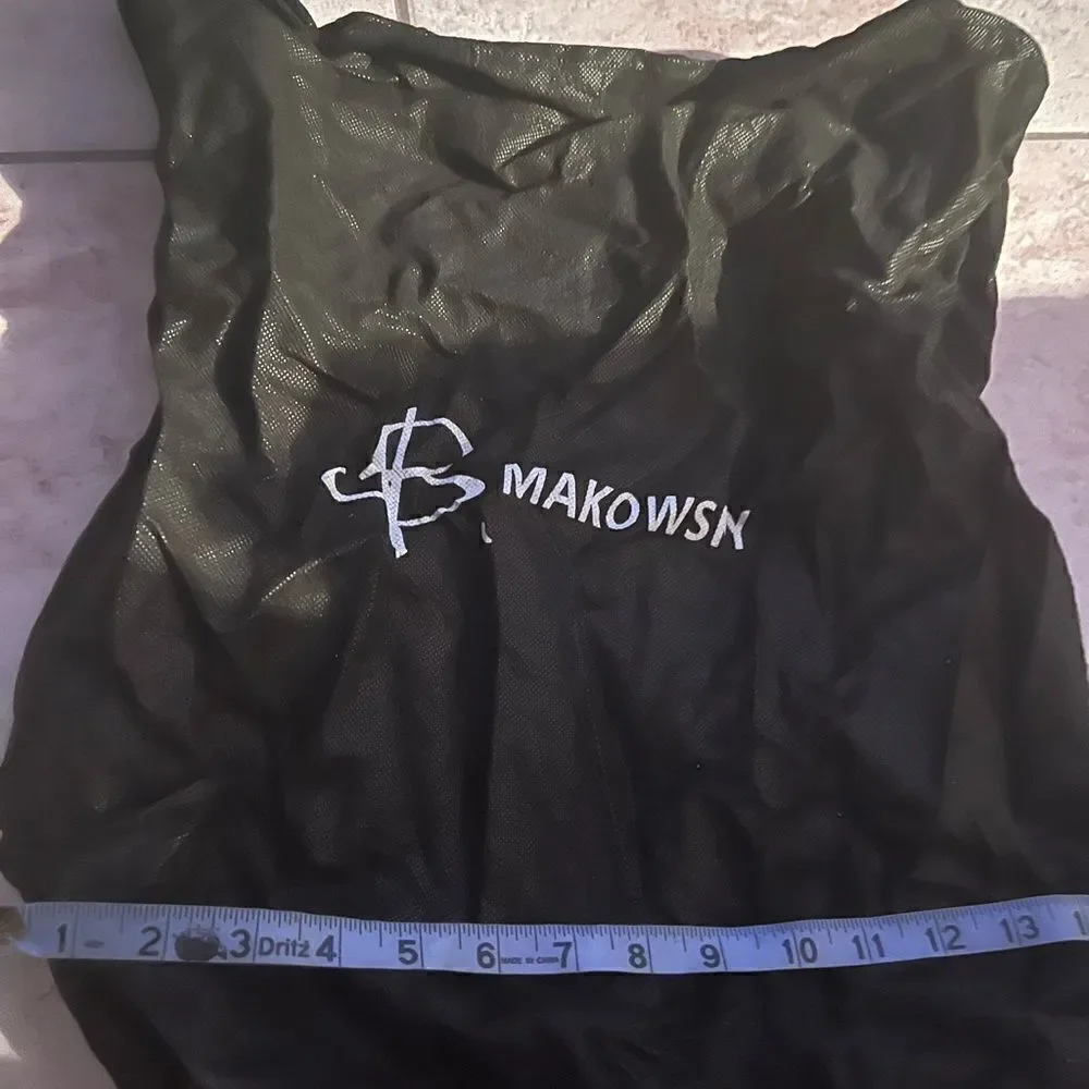 b. makowsky large dust bag purse shoes duffle handbag